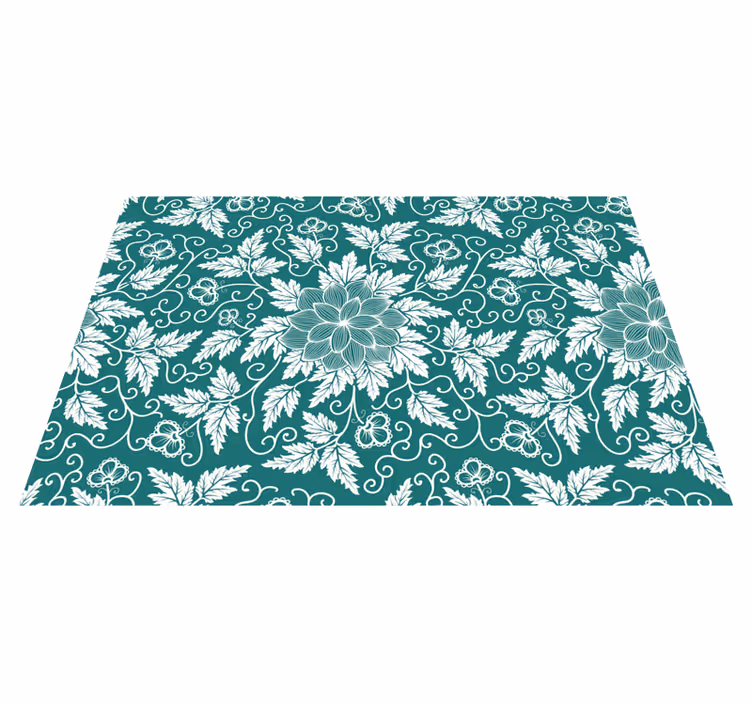 Old fashioned ornament floral placemats - TenStickers