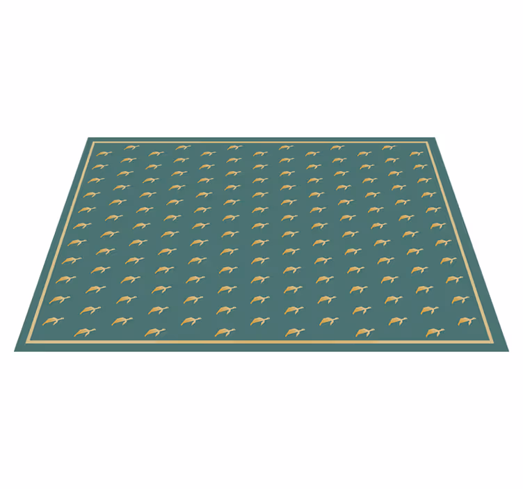 Geometric turtles green placemats - TenStickers