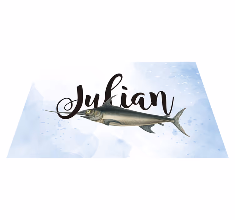 Personalizable placemat custom name tag - TenStickers