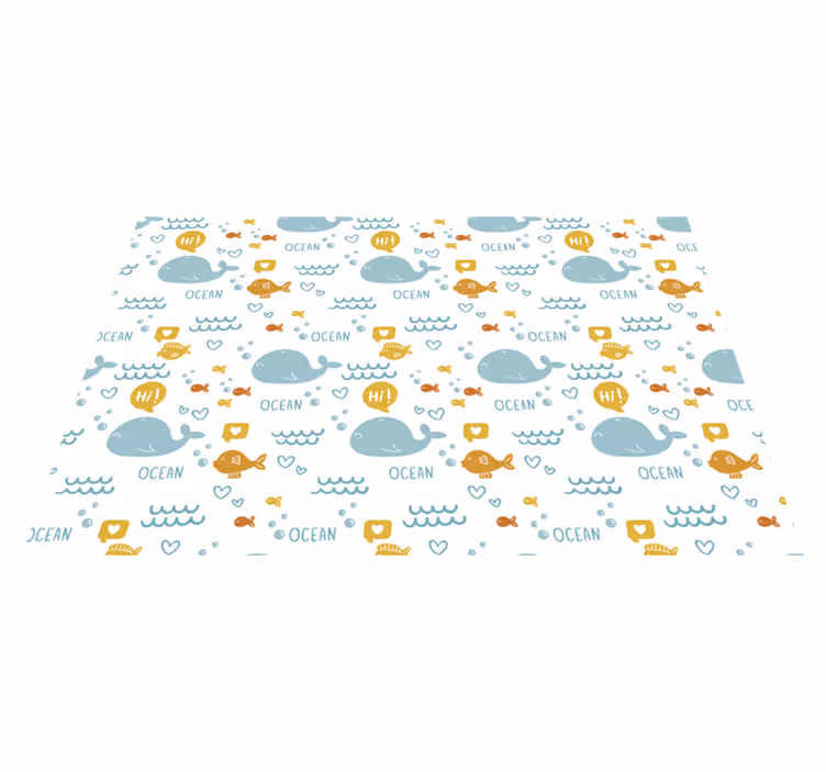 Ocean creatures children placemat - TenStickers