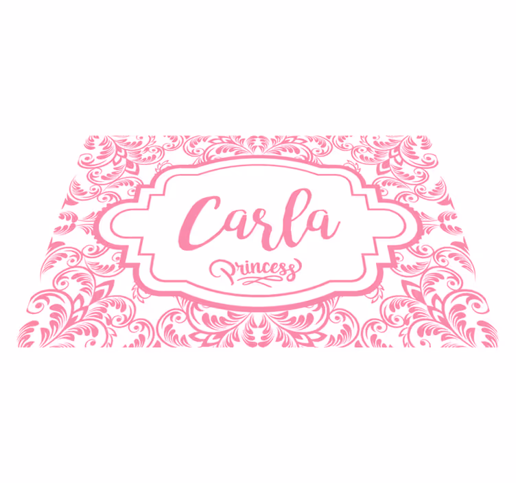 Personalizable placemat elegant name design - TenStickers