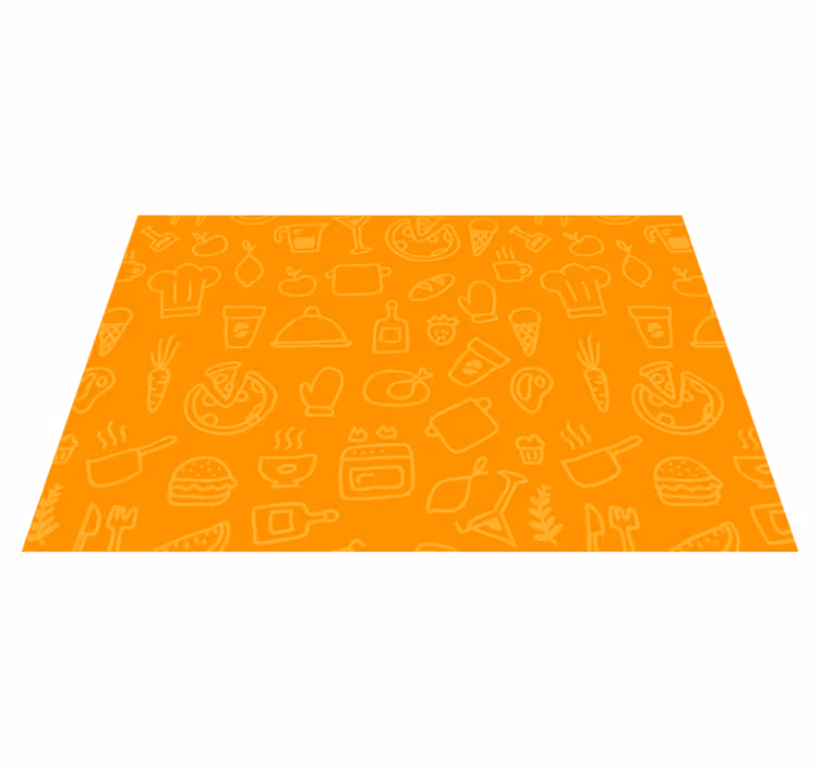 Original placemat with kitchen icons design - TenStickers