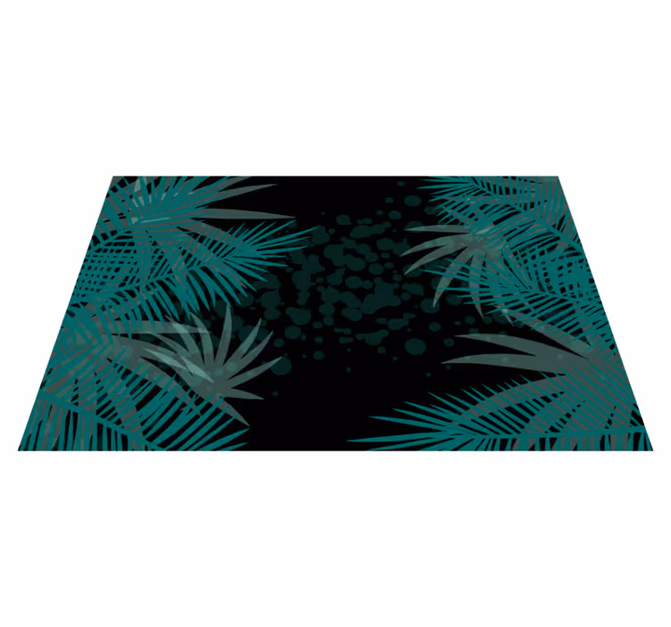 Modern placemat tropical leaf design - TenStickers