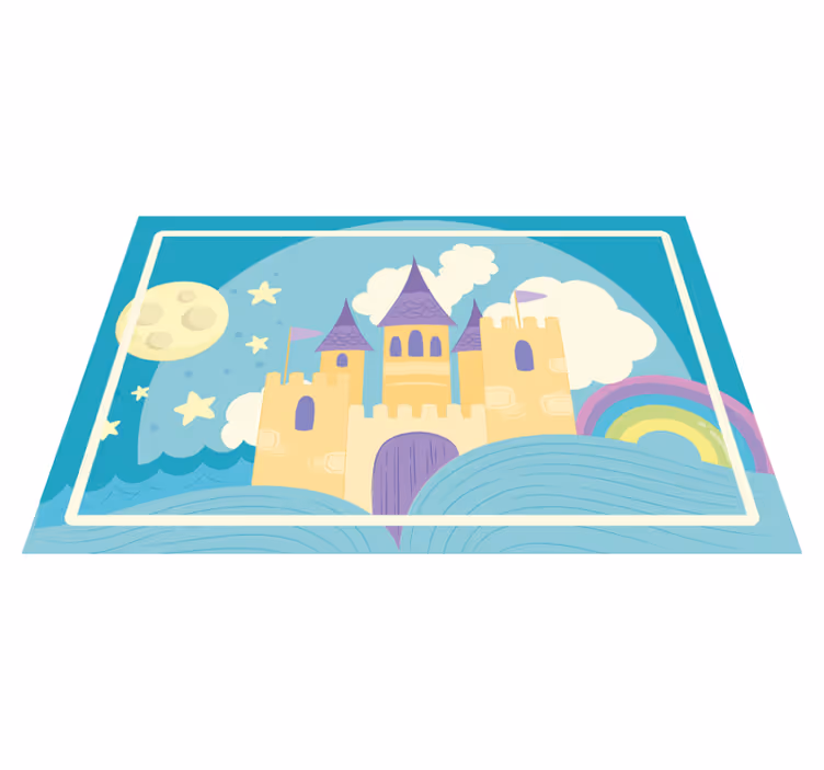 Princess' palace for children kids placemats - TenStickers