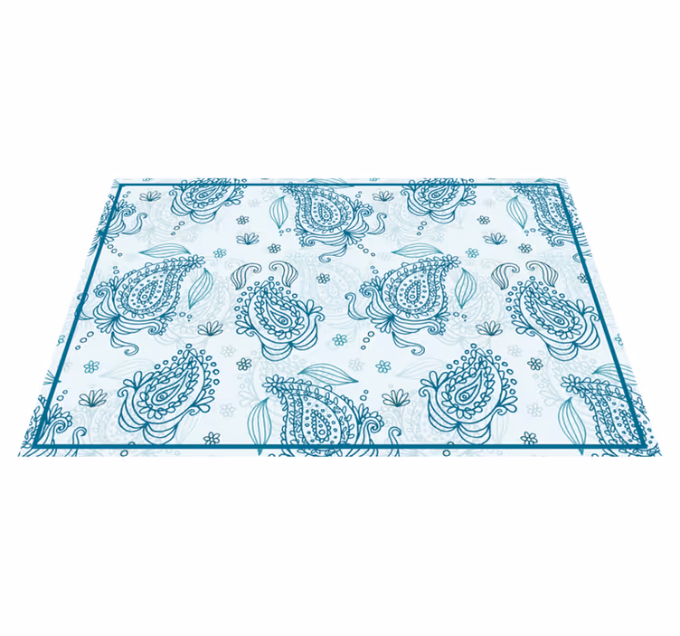 Intricate floral pattern placemat - TenStickers