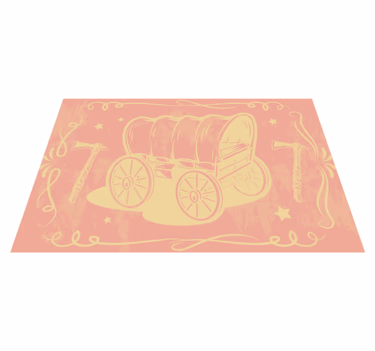 Original placemat vintage wagon design - TenStickers