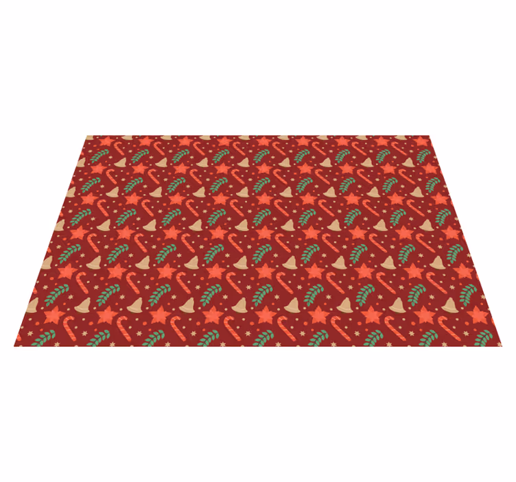 Christmas placemat with festive holiday design - TenStickers
