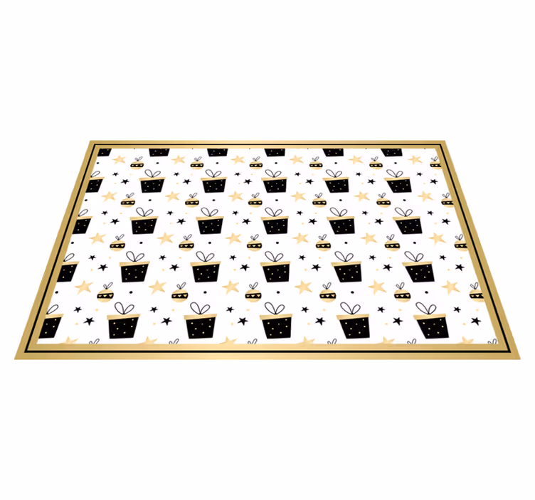 Christmas placemat with festive gift design - TenStickers
