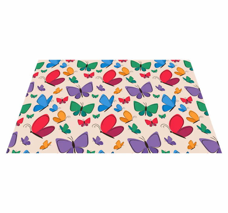 Original placemat colorful butterfly display - TenStickers