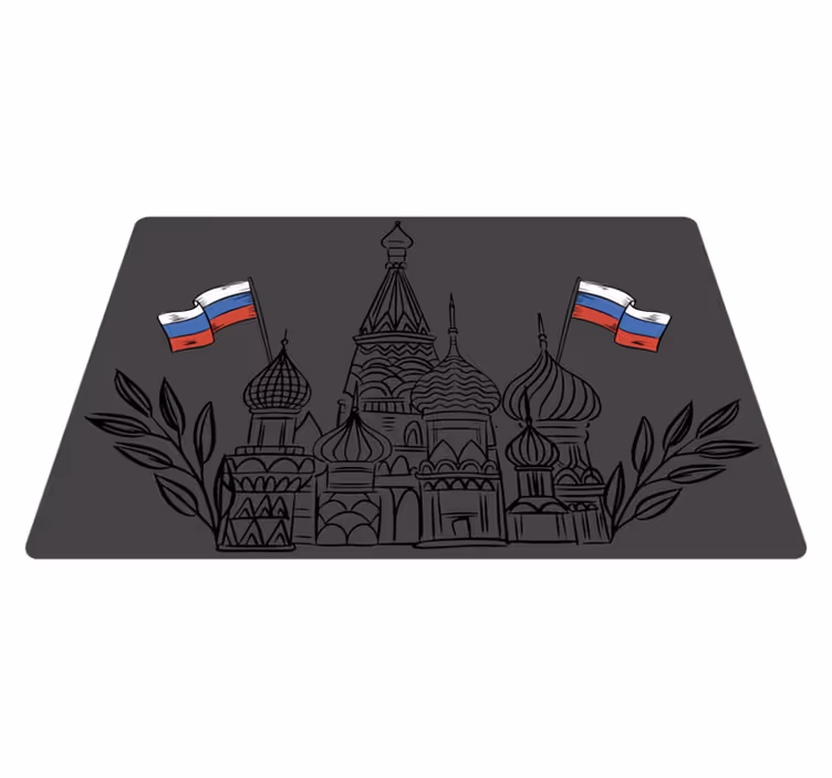 Original placemat with russian architectural silhouettes - TenStickers