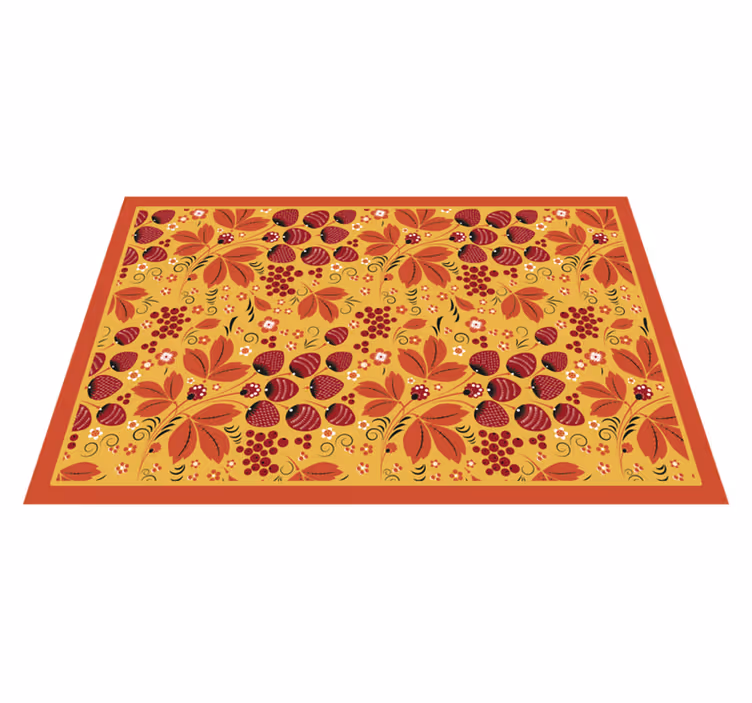 Original placemat colorful floral design - TenStickers