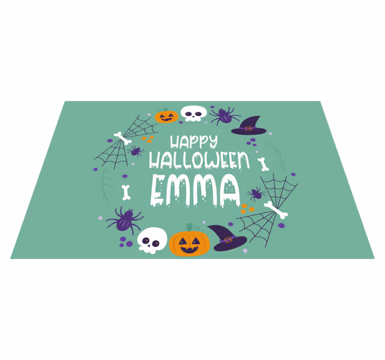 Halloween placemat with halloween themed design - TenStickers