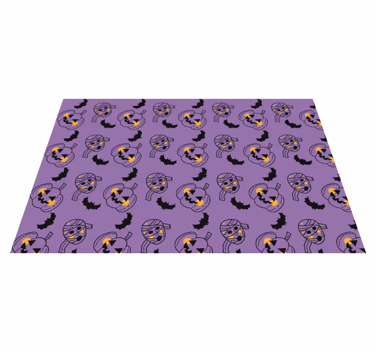 Halloween placemat with fun pumpkin designs - TenStickers