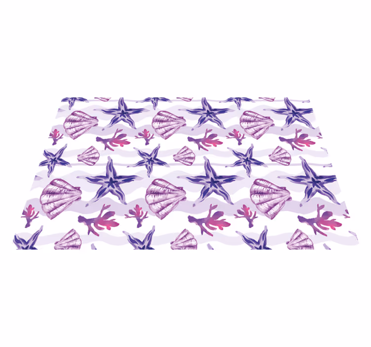 Original placemat with shell patterns - TenStickers