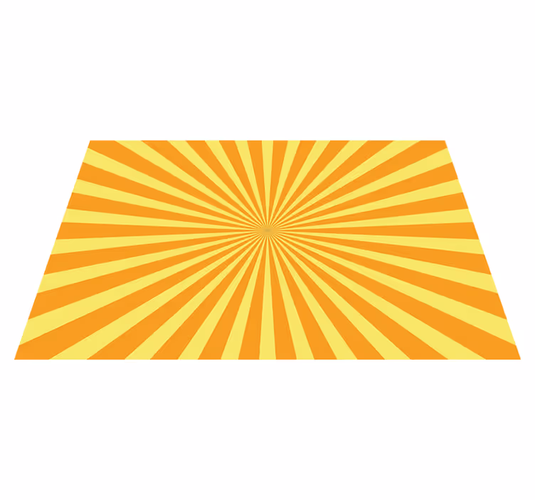 Placemat with quote bold sunburst design - TenStickers