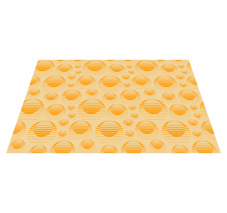 Striped circle pattern placemat - TenStickers