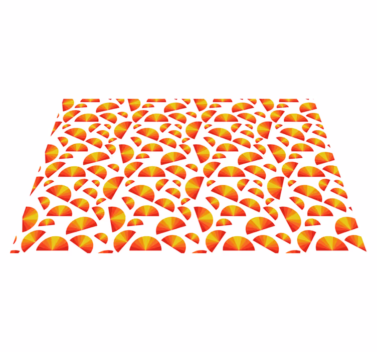 Original placemat colorful fan designs - TenStickers