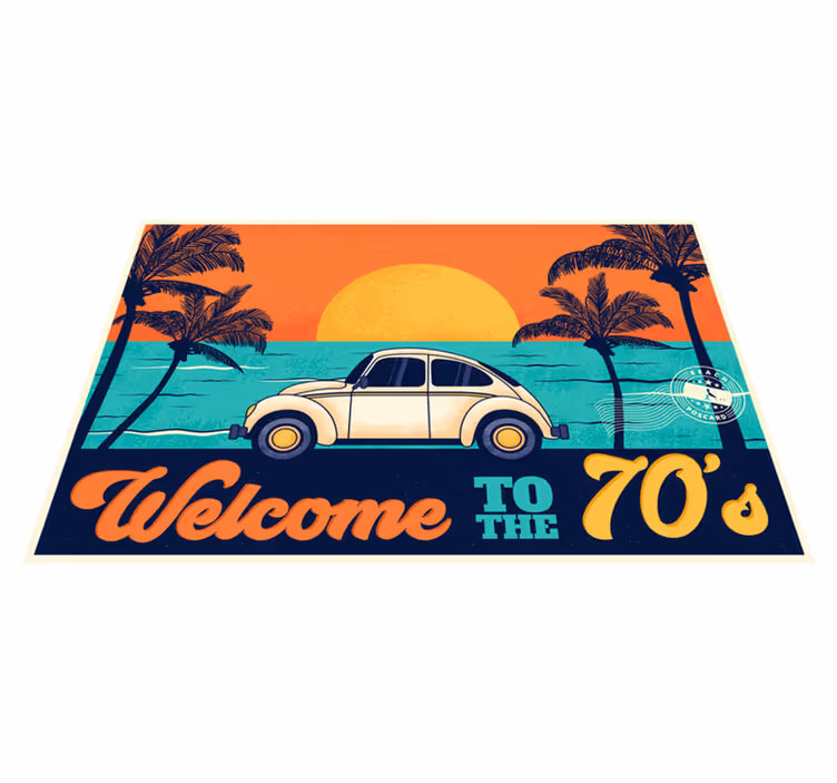 Welcome to 70's 70's sun placemats - TenStickers