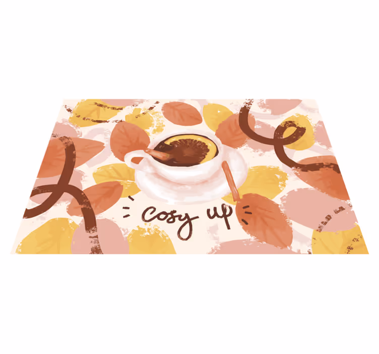 Original placemat cozy coffee mug - TenStickers