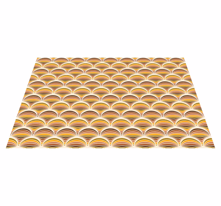 70s pattern textured placemats - TenStickers