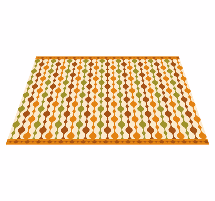 70s stripe figures Vinyl placemats - TenStickers