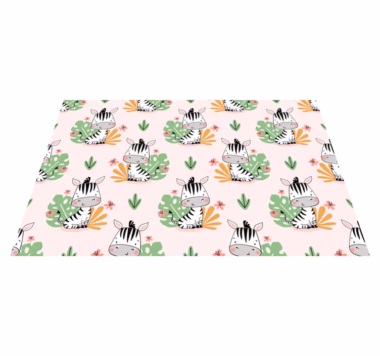 Children placemat cute zebra design - TenStickers