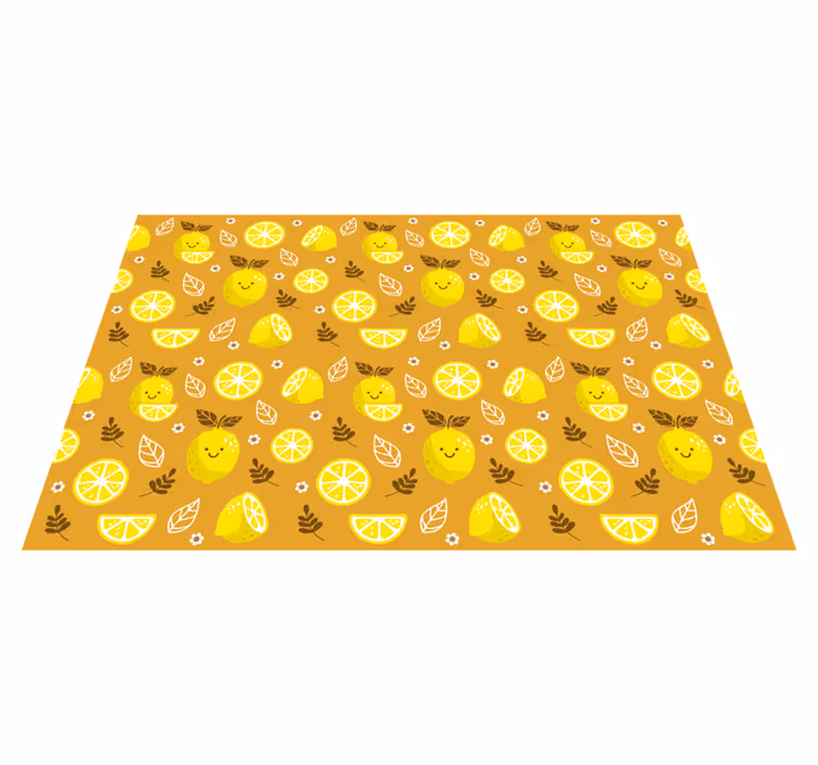 Modern placemat with fruit pattern design - TenStickers