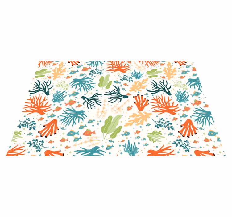 Original placemat with lively coral design - TenStickers