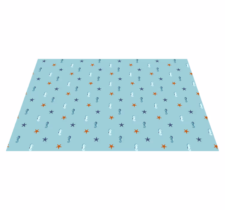 Original placemat seahorse starfish design - TenStickers