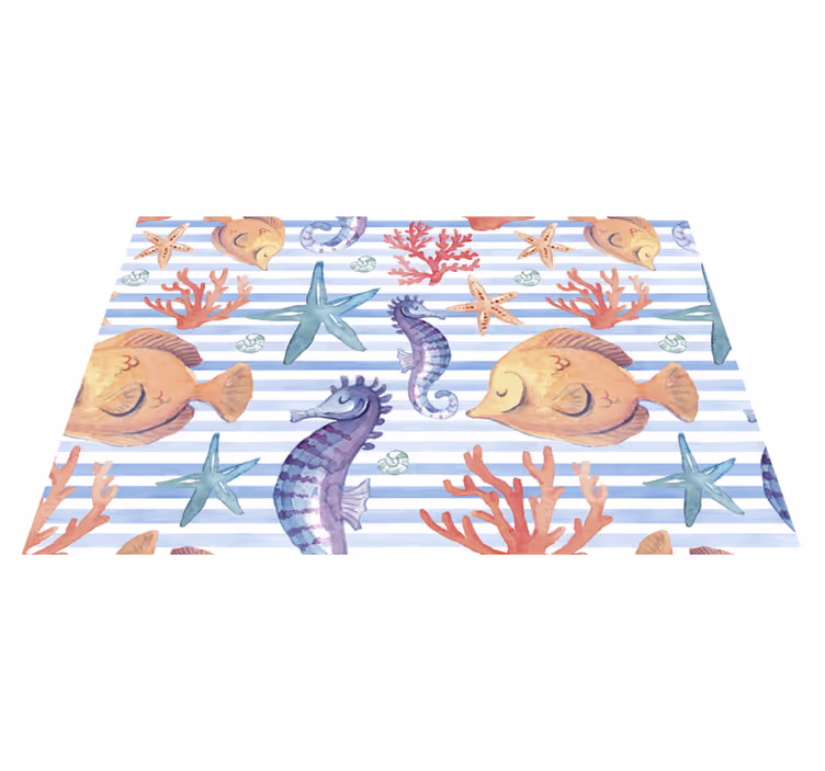 Original placemat underwater themed table decor - TenStickers