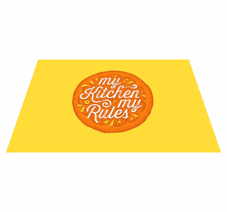 Placemat with quote eat well laugh often love much - TenStickers