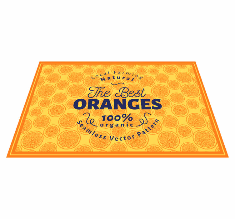 Original placemat orange slice design - TenStickers
