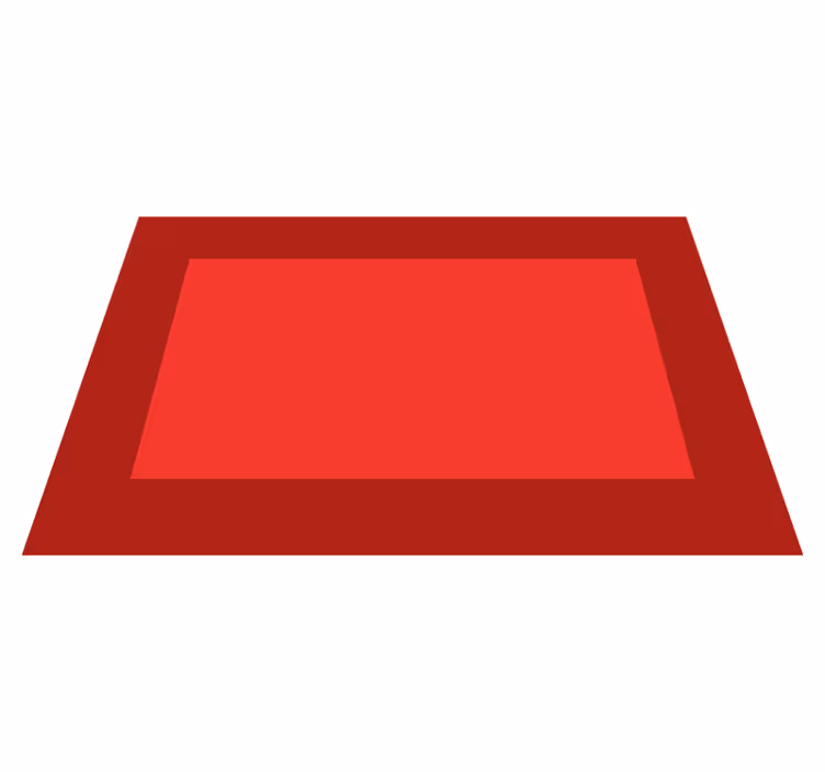Placemat bold red background - TenStickers