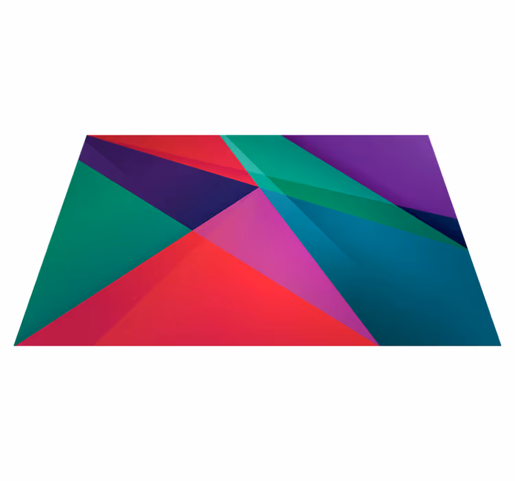 Modern placemat with geometric colorful design - TenStickers