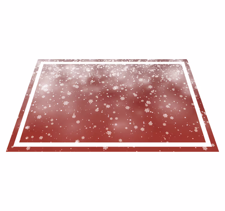 Christmas placemat with festive snowflake design - TenStickers