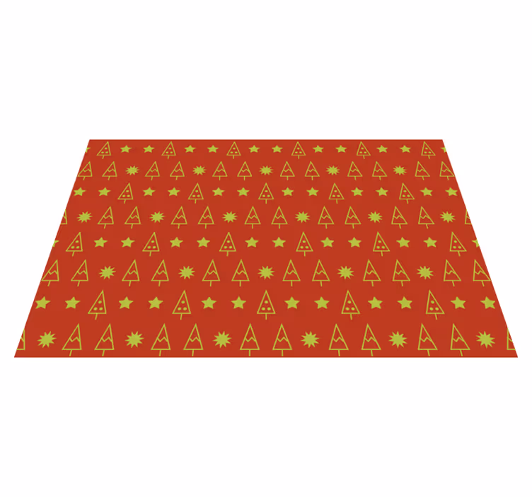 Christmas placemat with festive tree design - TenStickers