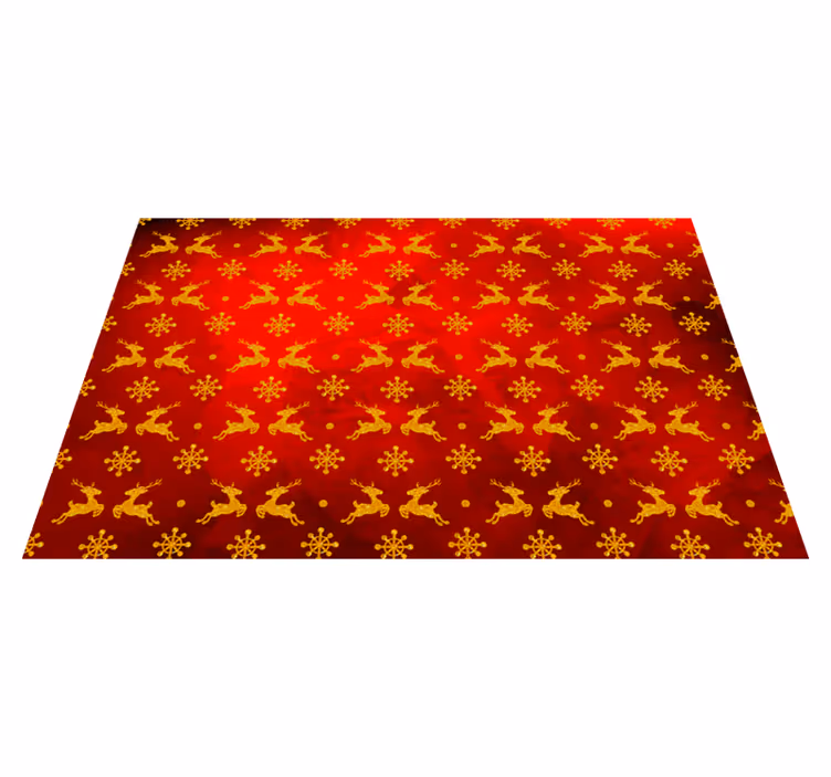 Christmas placemat with red reindeer design - TenStickers