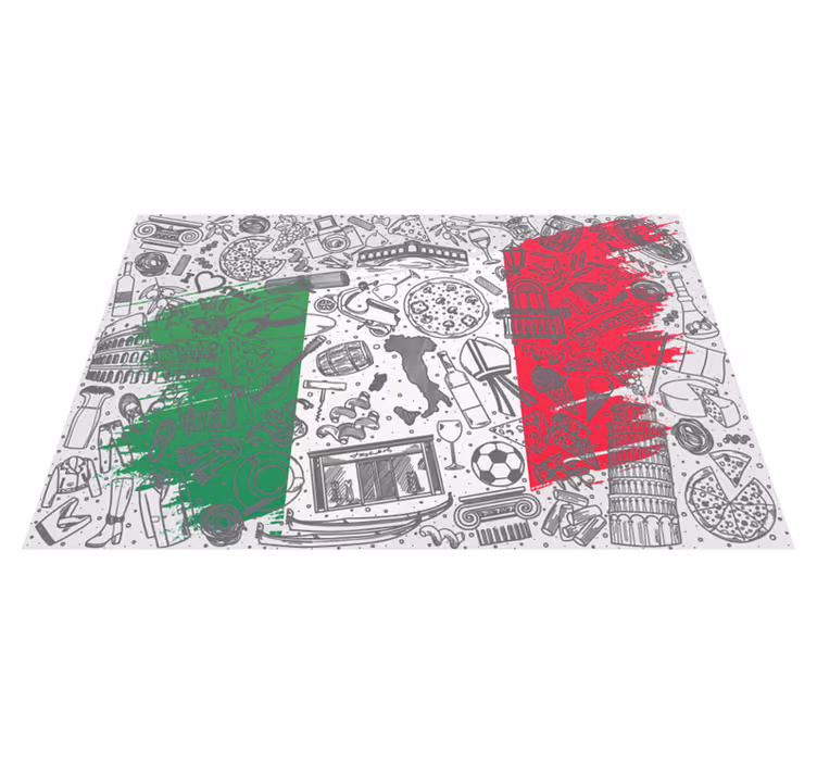 Italy background restaurant placemats - TenStickers
