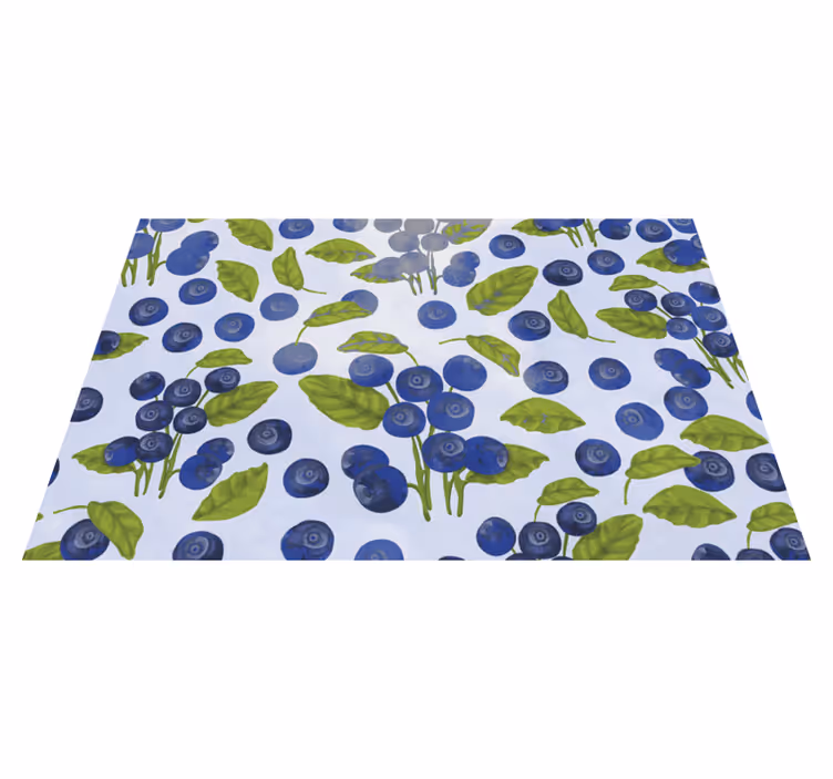Bright blueberries modern placemats - TenStickers