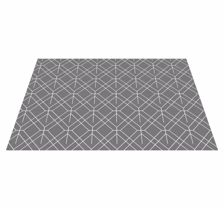 Lattice pattern grey modern placemats - TenStickers
