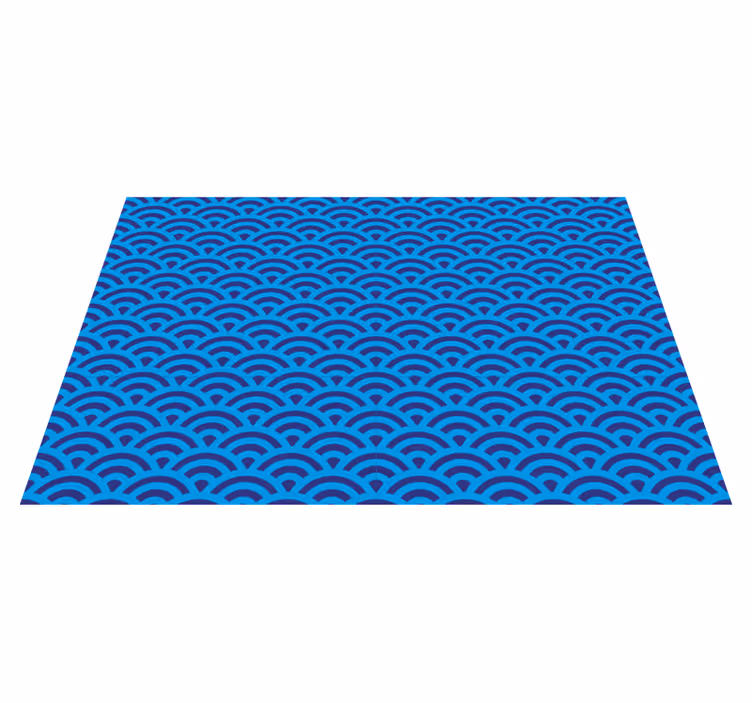 Curved wave element placemat - TenStickers