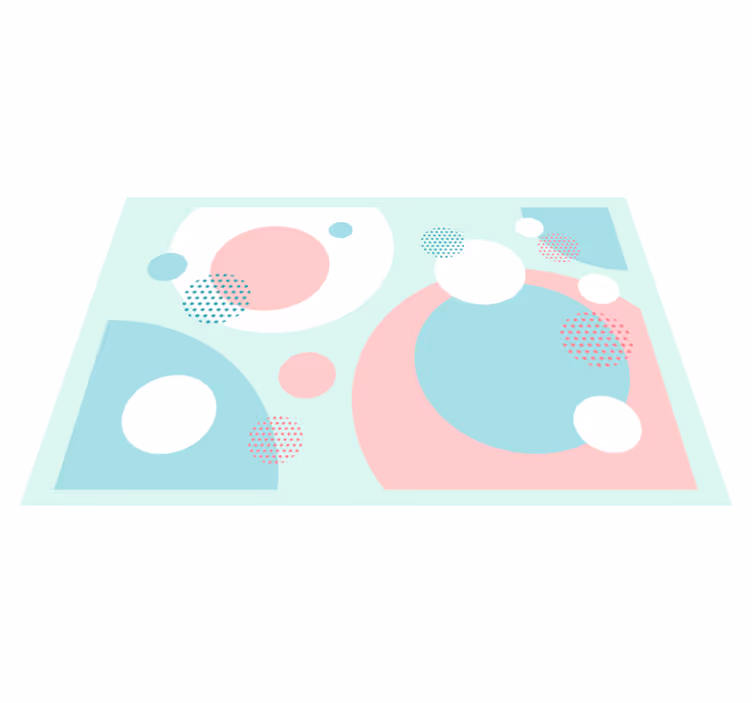 Modern placemat in geometric color blocks - TenStickers