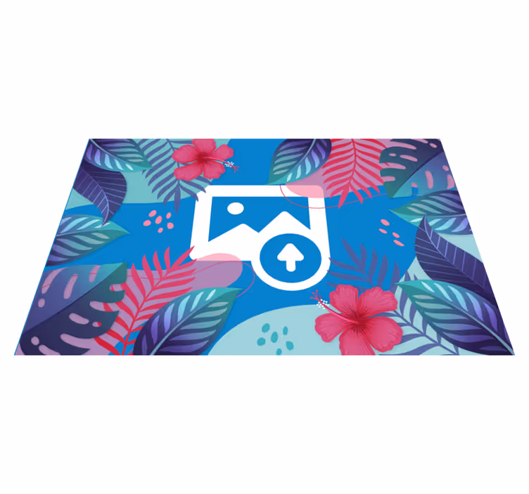 Original placemat colorful tropical leaves - TenStickers