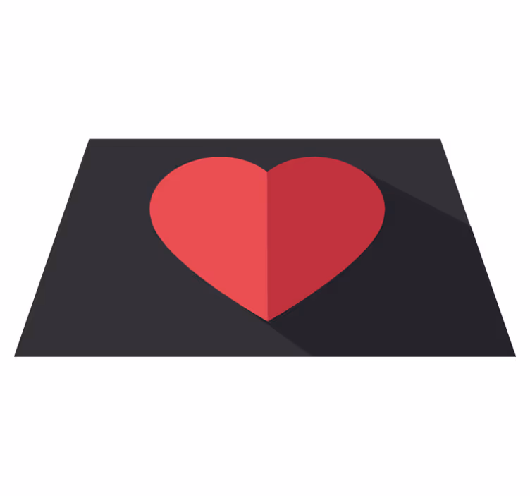 Original placemat heart shape design - TenStickers