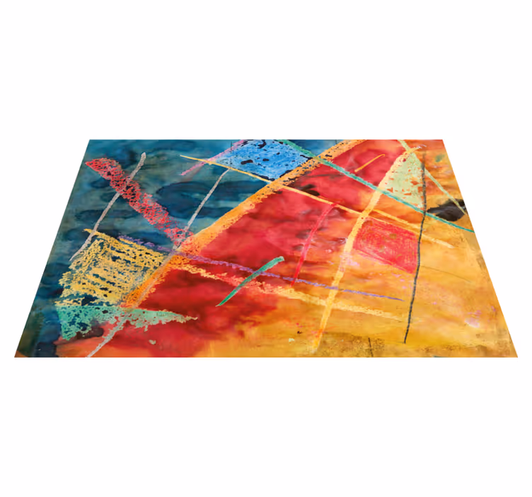 Original placemat with lively geometric designs - TenStickers
