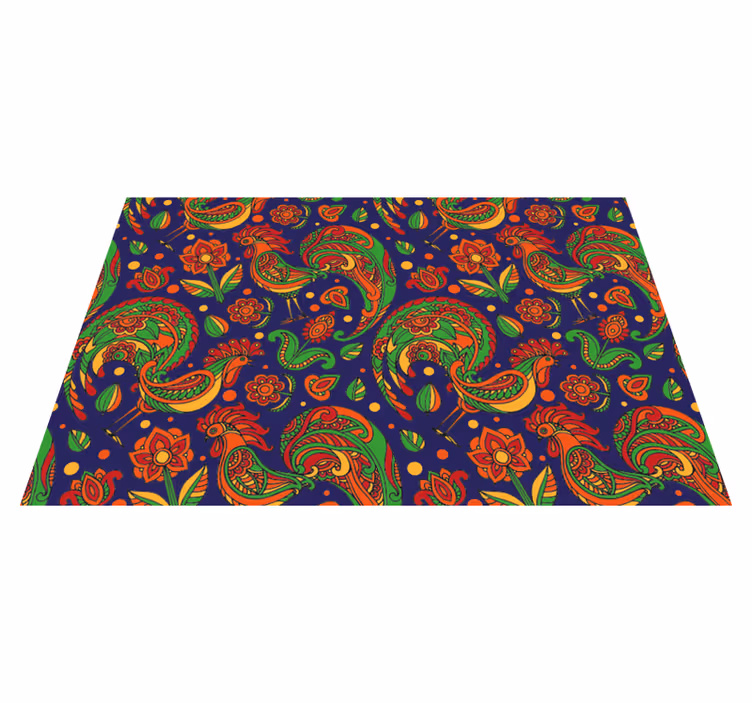 Original placemat with lively floral designs - TenStickers