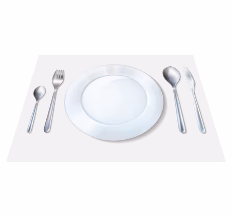 Modern placemat for elegant table setting - TenStickers
