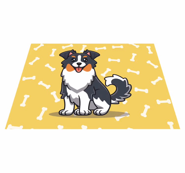 Children placemat cute dog design - TenStickers