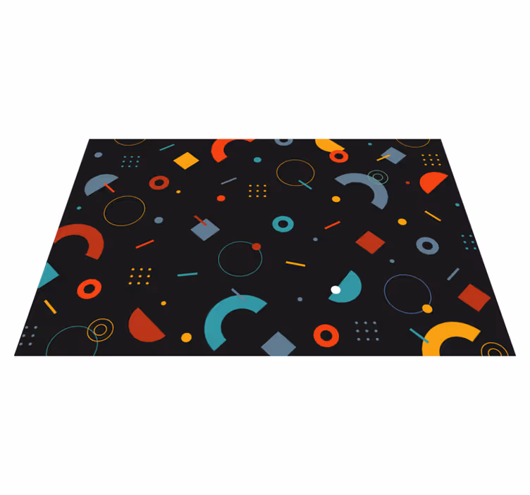 Modern Circle Shapes modern placemats - TenStickers