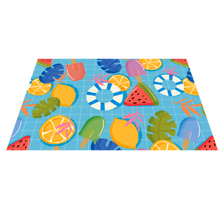 Sea and Beach Elements original placemats - TenStickers